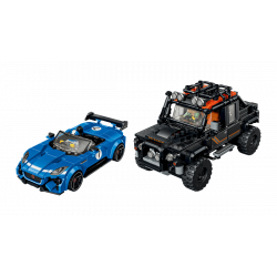 Lego 77264 La Jaguar Project 7 et le Land Rover Defender