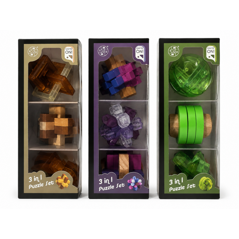 Coffret 3 casse tête