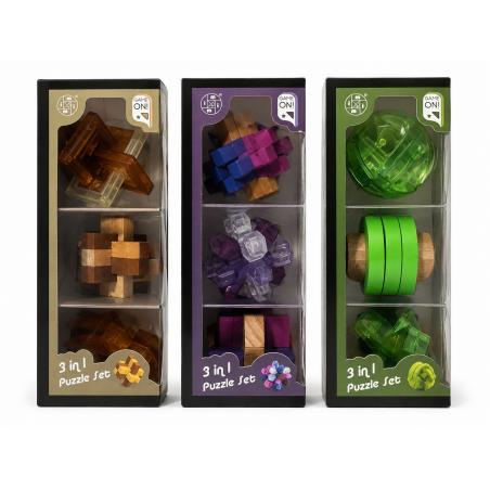 Coffret 3 casse tête