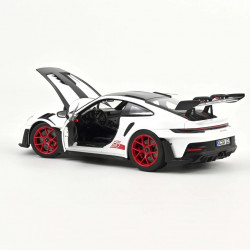 Norev 1.18 Porsche 911 Gt3 Rs Pack Blanc Strip Rouge
