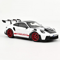 Norev 1.18 Porsche 911 Gt3 Rs Pack Blanc Strip Rouge
