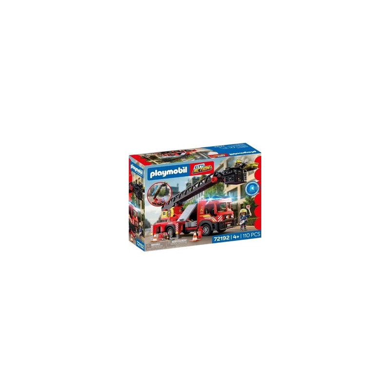 Playmobil Camion pompier  grande échelle