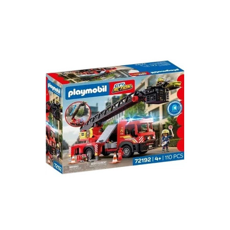 Playmobil Camion pompier  grande échelle
