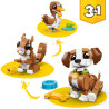 Lego Créator 3 en 1 31382 Les adorables animaux le chien  V29