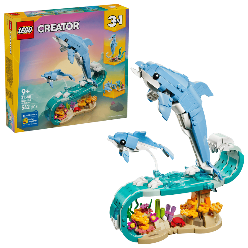 Lego Créator 3 en 1 31385 Animaux marins les beaux dauphins V29