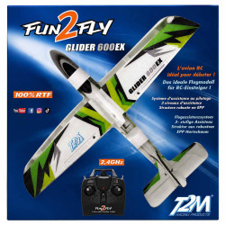 T2m Planeur Fun 2 Fly Glider 600 Vert