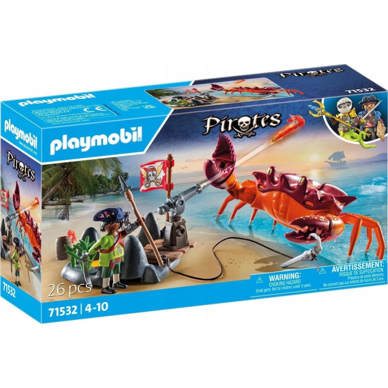 Playmobil Pirate canon et crabe géant