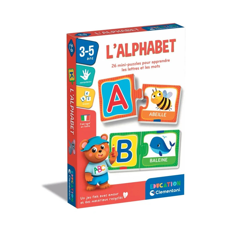 Mini puzzle clementoni 26 alphabet