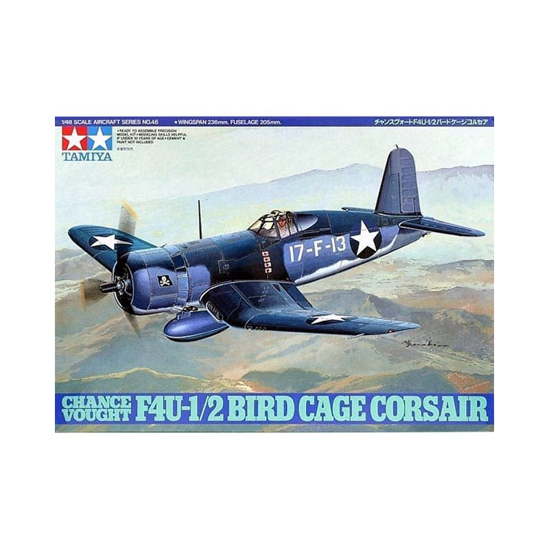 Tamiya 1 48 Chance Vought F4U-1,2 Bird Cage Corsair