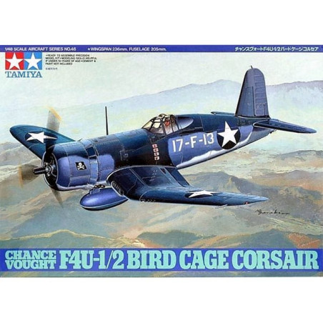 Tamiya 1 48 Chance Vought F4U-1,2 Bird Cage Corsair