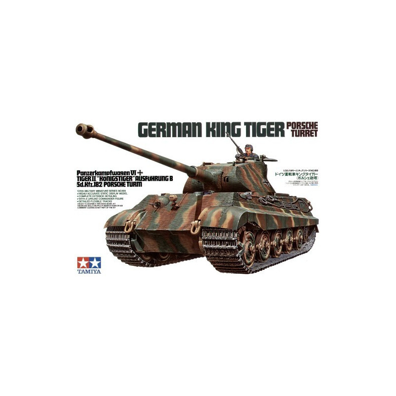 Tamiya German King Tiger Porsche1,35