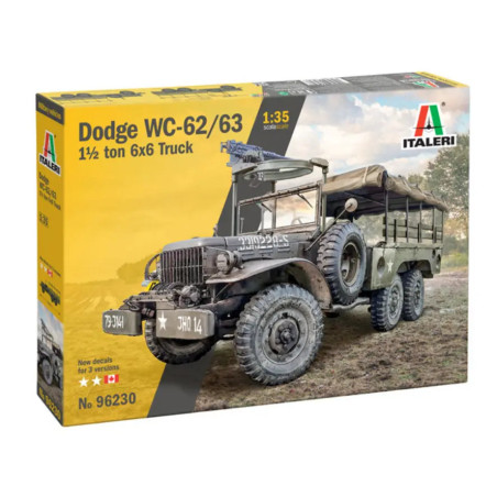 Italeri 1.35 Dodge Wc.62 63 Ton 6x6 Truck