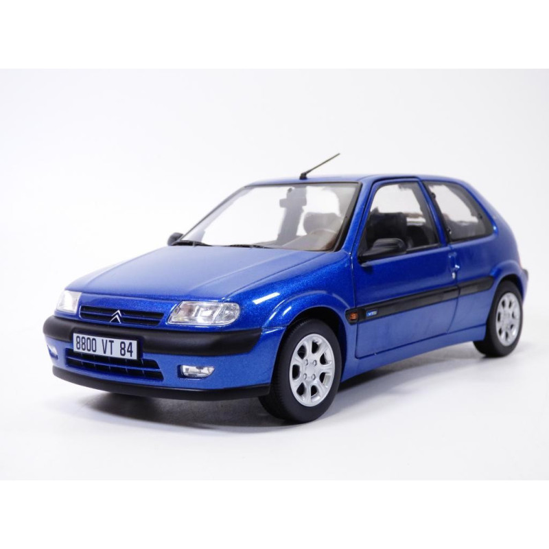 Norev 1.18 Citroen Saxo Vts 1996 bleu Grand Pavois