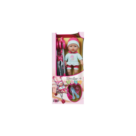 Bébé et sa poussette 35 Cm