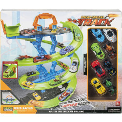 Circuit tourbillon + 8 voitures