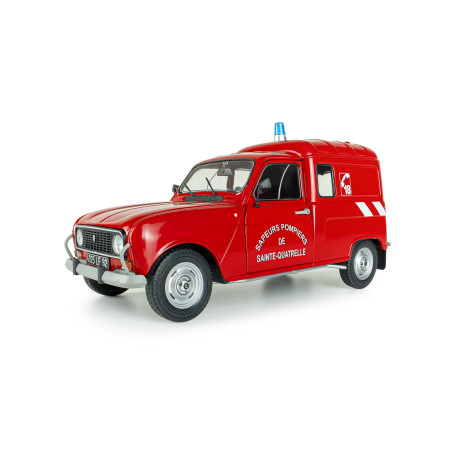 Solido 1.18 Renault 4 R4 fourgonette pompier Sainte Quatrelle