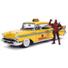 Jada 1 24 Taxi et Deadpool Chevrolet Bel Air 1957