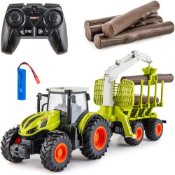 Rc Tracteur remorque et accessoires avec batterie et chargeur