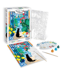 Sentosphere Palette d'artiste Chat à la fenetre