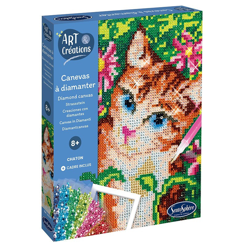 Art Créations  Canevas à diamanter Chatons