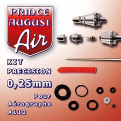 Set aerographe precision 0.25mm buse aiguille joint a112