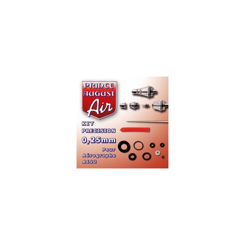 Set aerographe precision 0.25mm buse aiguille joint a112