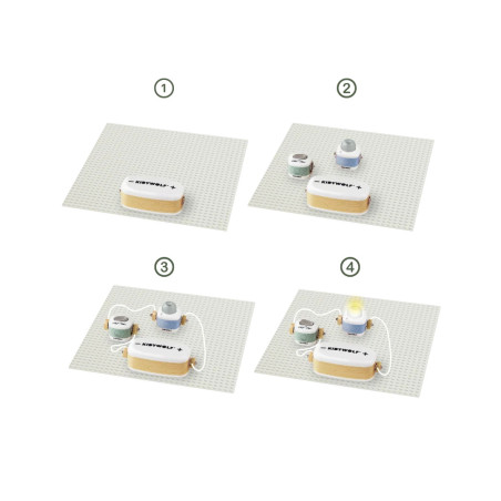 Kidiwolf KidyElec Kit decouverte electricité 18 pieces