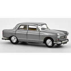 Norev 1 87 Ho Peugeot 404 1968 gris metal