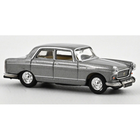 Norev 1 87 Ho Peugeot 404 1968 gris metal