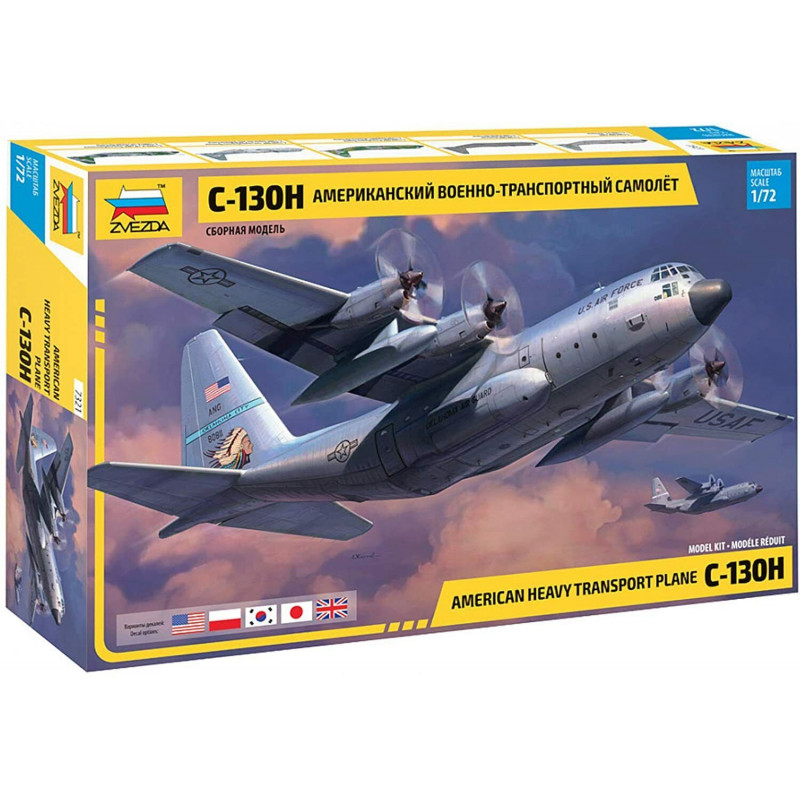 Zvezda 1 72 C-130H American Heavy Transport Plane