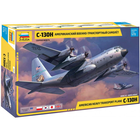 Zvezda 1 72 C-130H American Heavy Transport Plane