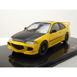 Ixo 1 43 Honda Civic Ej1 coupe 1995 jaune et noir