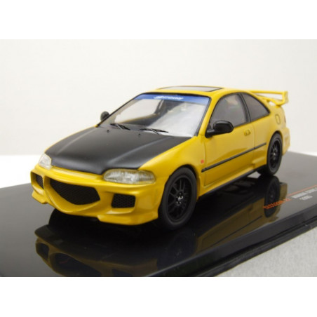 Ixo 1 43 Honda Civic Ej1 coupe 1995 jaune et noir