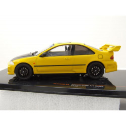 Ixo 1 43 Honda Civic Ej1 coupe 1995 jaune et noir