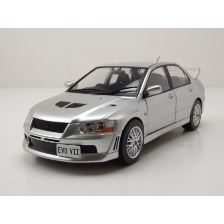 WB 1 24 Mistubishi Lancer Evo 7 2001 argent