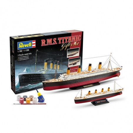 Revell maquette Coffret Titanic x2 1 700  1 1200  Maquette a monter complet avec peintures