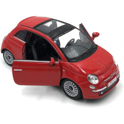 Motor Max 1 18 Fiat 500 rouge