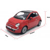 Motor Max 1 18 Fiat 500 rouge