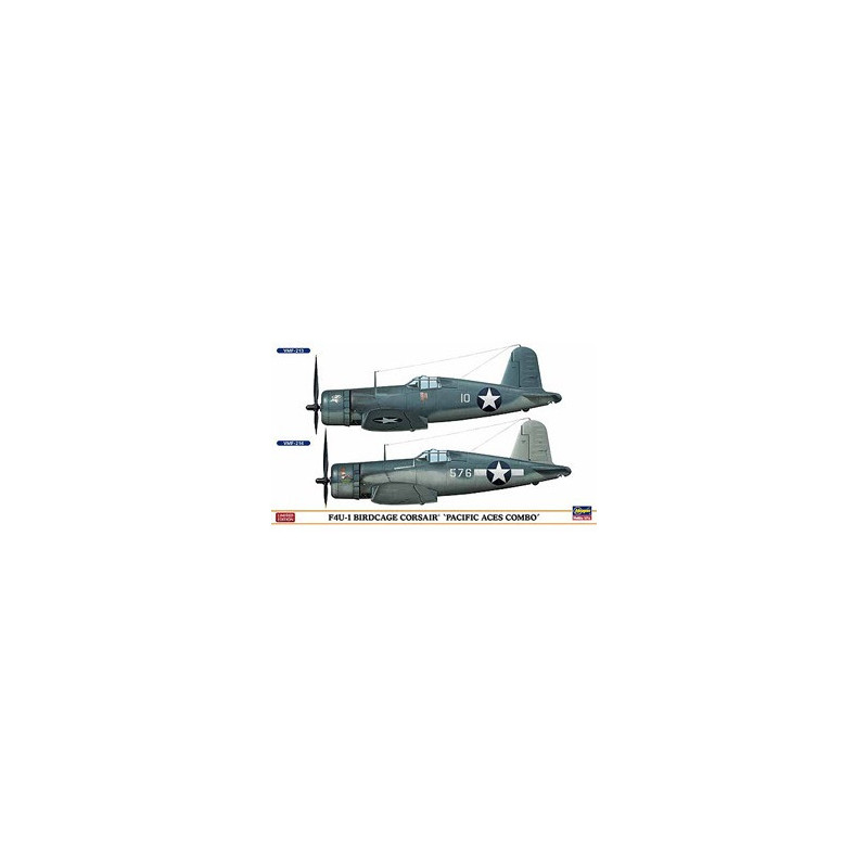 Hasegawa 1 72 F4U-1 Birdcage Corsair Pacific Aces Combo