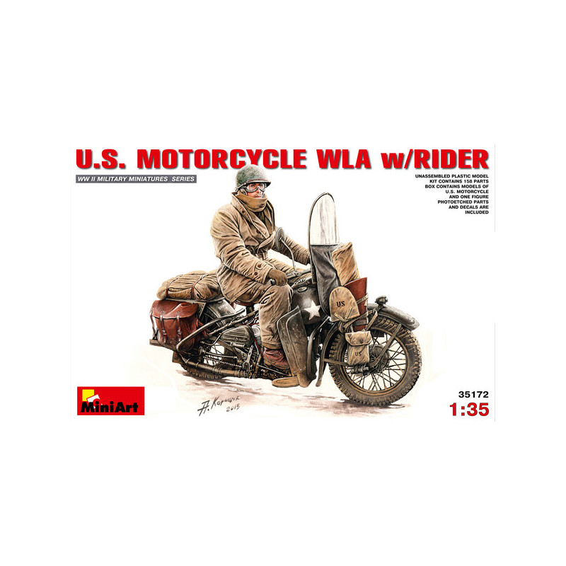 Mini art 1 35 Us Motorcycle WLA