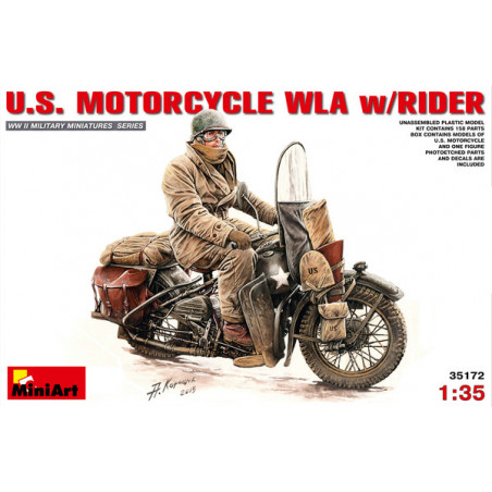 Mini art 1 35 Us Motorcycle WLA