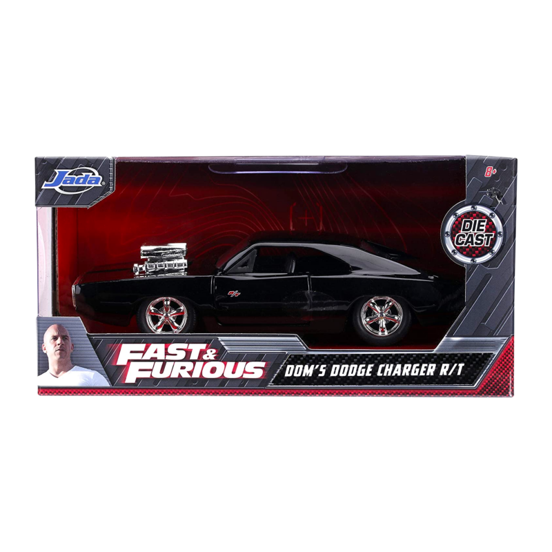 JADA 97042 DODGE CHARGER R/T STREET BLACK FF 1970 1 32