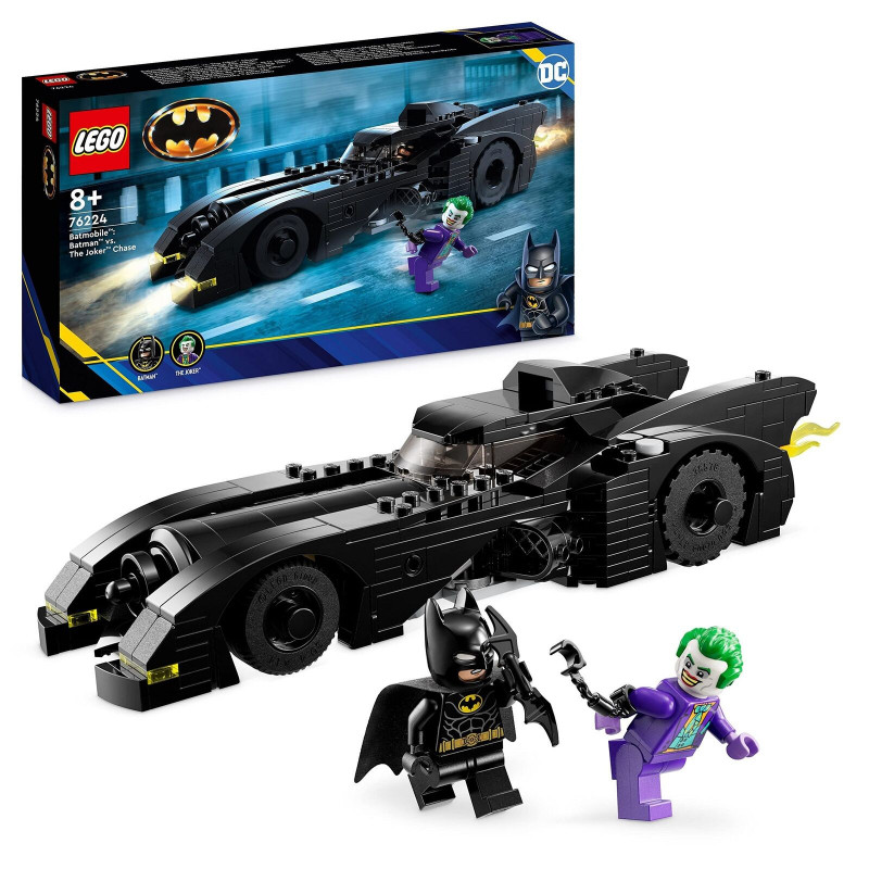 Batman™ avec la Batmobile™ contre Harley Quinn™ et Mr. Freeze™