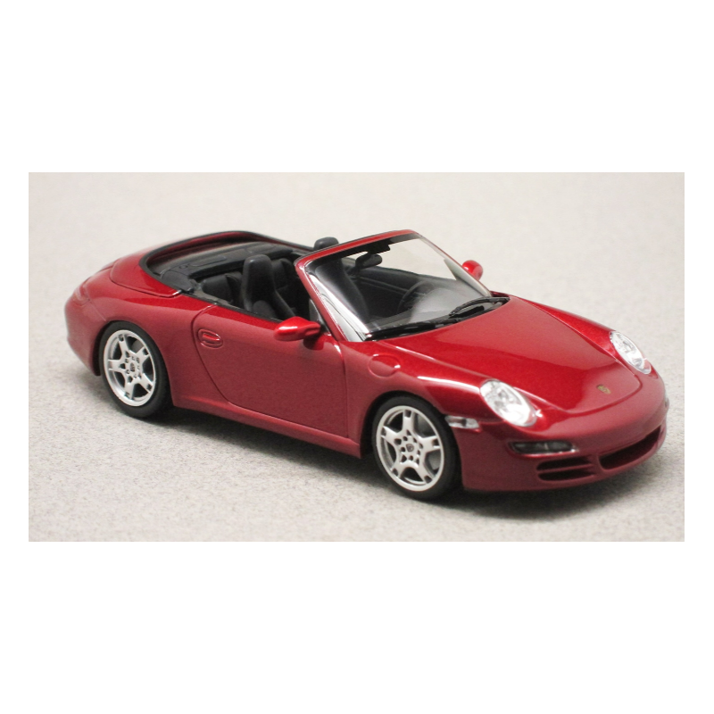 Maxi champs 1 43 Porsche 911 Carrera S cabriolet rouge 997 2005