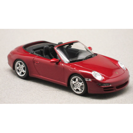 Maxi champs 1 43 Porsche 911 Carrera S cabriolet rouge 997 2005