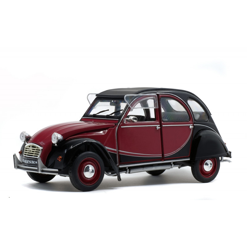 Solido 1 18 Citroen 2cv Charleston rouge noir 1982