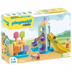 AIRE DE JEUX AVEC TOBOGGAN GÉANT 1.2.3