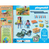 Cycliste velo et remorque Playmobil