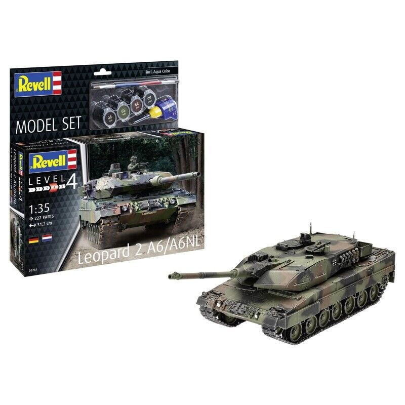 Revell Model Set 1 35 Leopard char 2 A6 A6nl