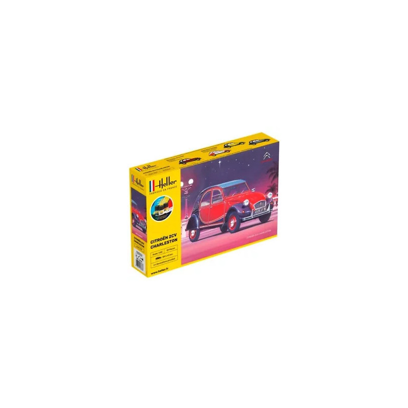 Heller set complet 1 24 Citroen 2cv Charleston